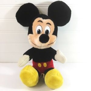 Vintage Mickey Mouse Plush 10” Classic Walt Disney World Disneyland Korea